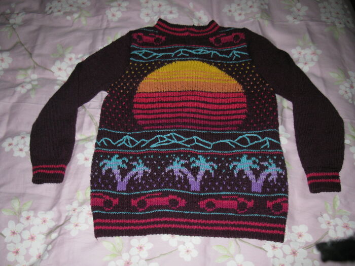 Synthwave Sweater, Pattern From Ravelry.com