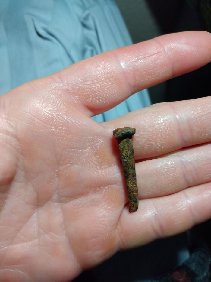 Old Nail, Found At A State Park Nature Area, Formerly Owned By A Mining Company. South Dakota, Us