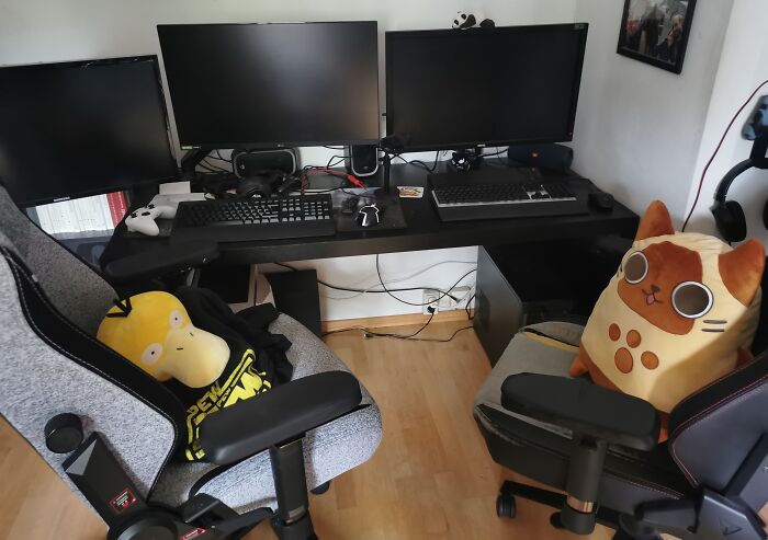 My Boyfriends And My Setup, We Play A Lot Together