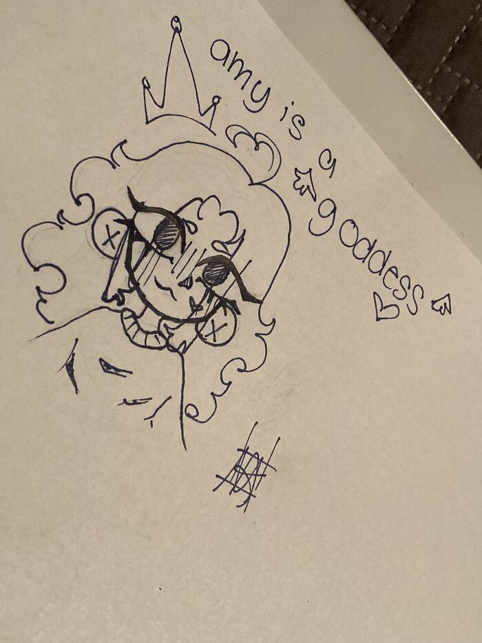 The Rough Sketch Looked Good But When I Outlined It Looked Bad. :(((