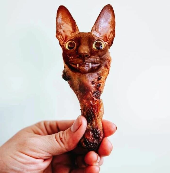 In An Oddly Cute Way, This Artist Keeps Pairing Cats With Food (New Pics)