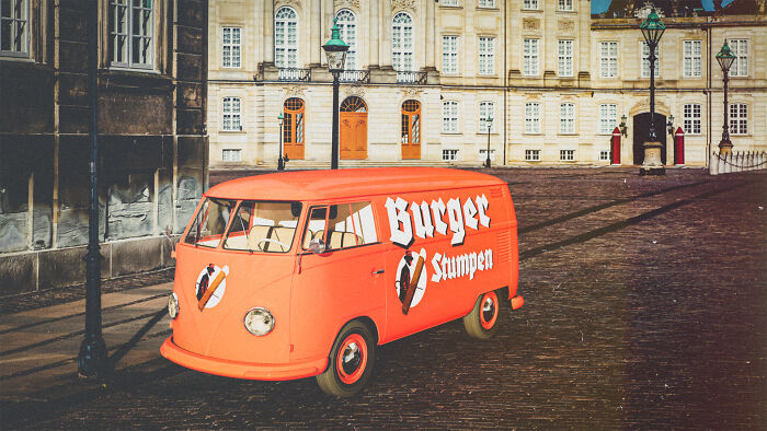 The Cigar Maker Burger Stumpen And Their Bright Orange Vans Were From Baden In Germany