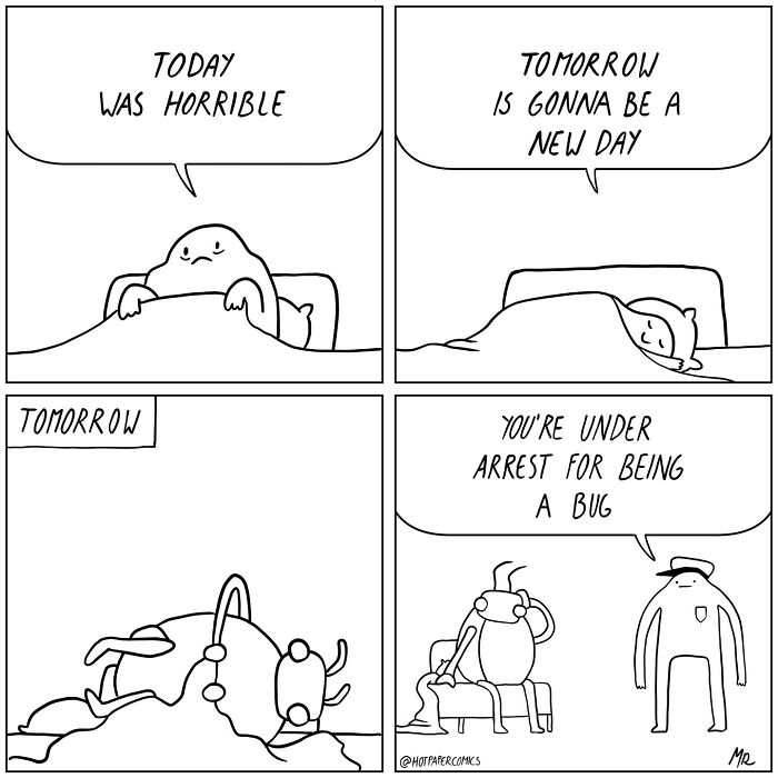 Martin Rosner's New Dark And Absurd Comics Are Sure To Make You Laugh Out Loud