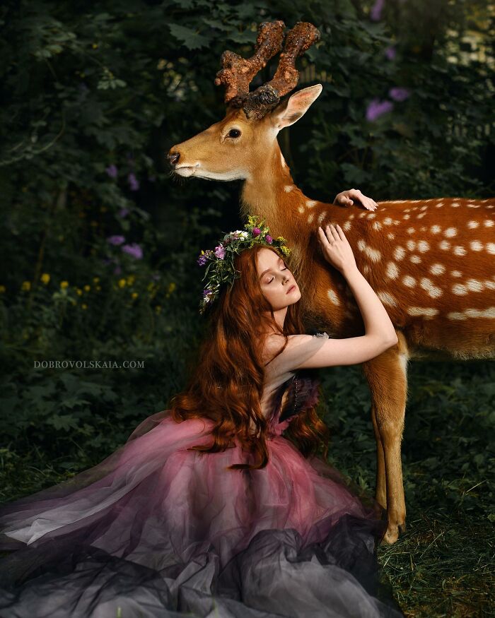 Photographer Creates Stunning Photo Shoots To Highlight The Close Bond Between Humans And Animals (New Pics)