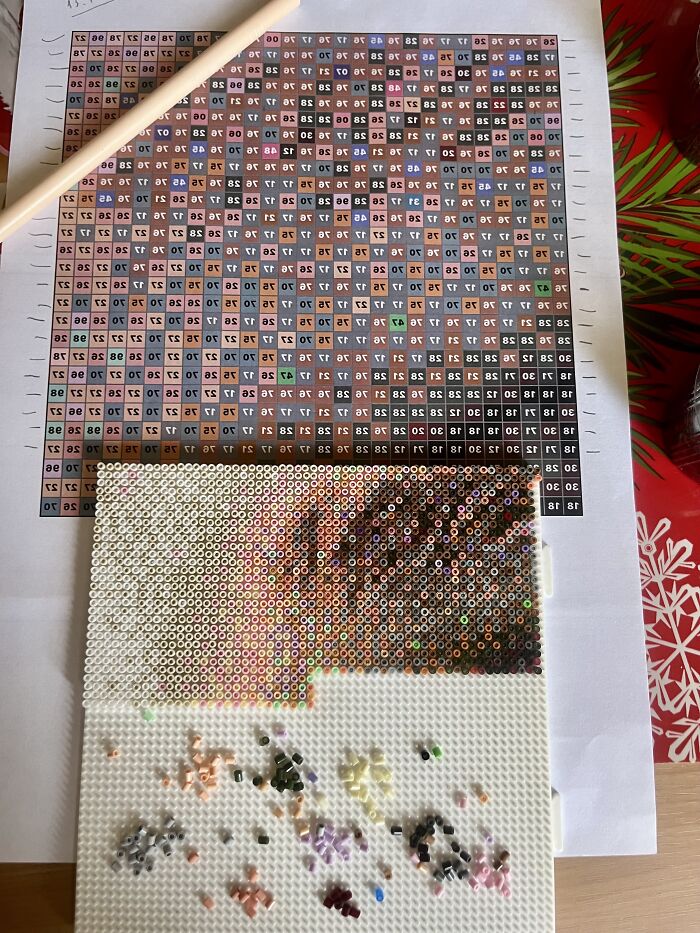 I Created A Photorealistic Fuse Bead Project Out Of 58,482 Beads