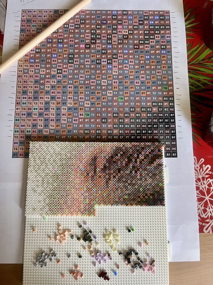 I Created A Photorealistic Fuse Bead Project Out Of 58,482 Beads I Created A Photorealistic Fuse Bead Project Out Of 58,482 Beads