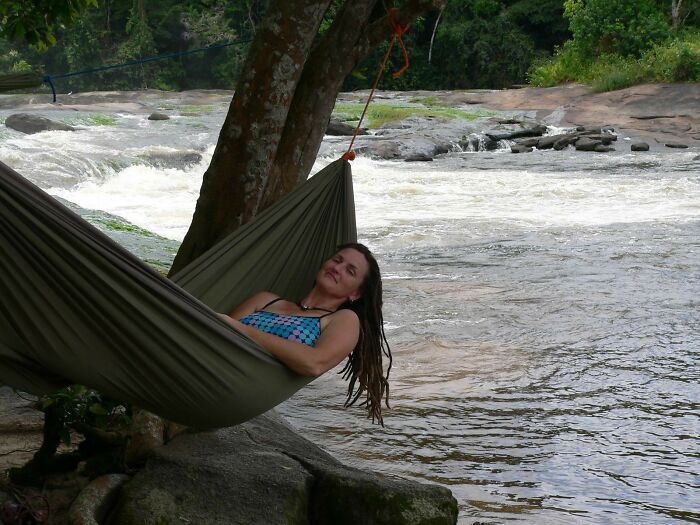 In A Hammock In The Jungle ... Alternate Swimming And Chilling