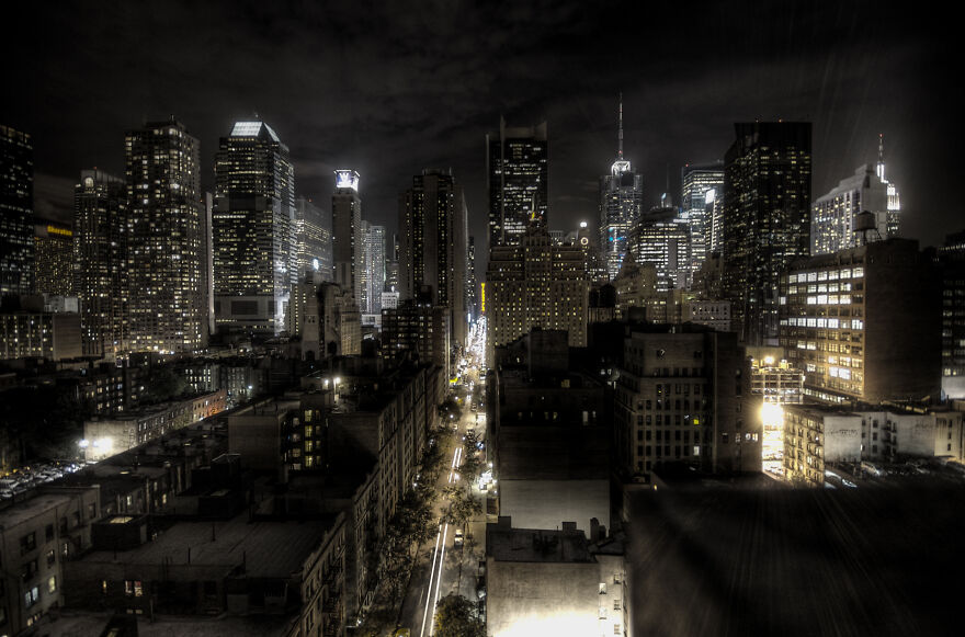 New York City At Night, USA By Paulo Barcellos Jr