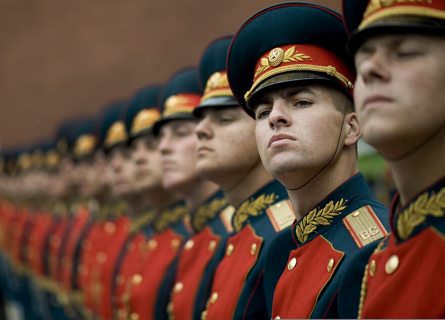 The Russian Military Honor Guard Welcomes U.S. Navy Adm By Chad J. Mcneeley