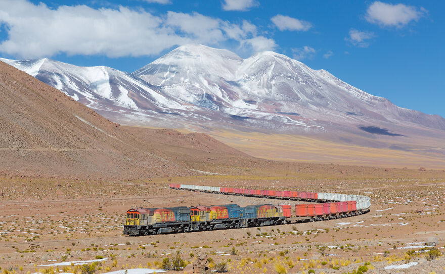 Train From Antofagasta To Bolivia By David Gubler