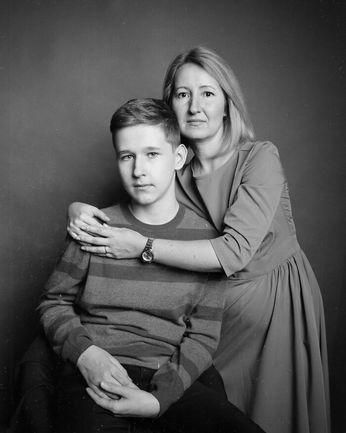 Oleksandra And Her Son Denys (12 Years Old), Autism