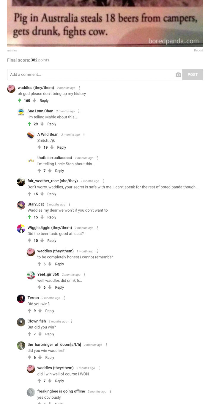 I Always Forgot To Screenshot Stuff, So I Had To Dig Through My Account History To Find Something Lol