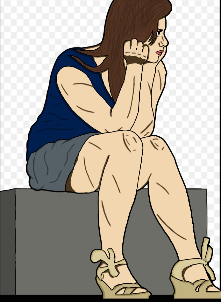 Lonely Muscles. (First Time Drawing Muscles Better Than I Thought It Would End Up)