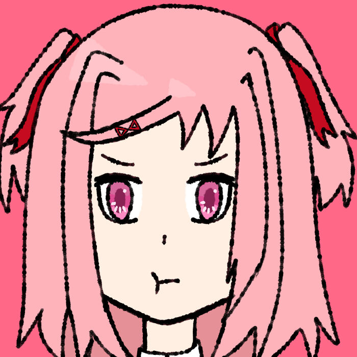 Natsuki From Ddlc (Doki Doki Literature Club)