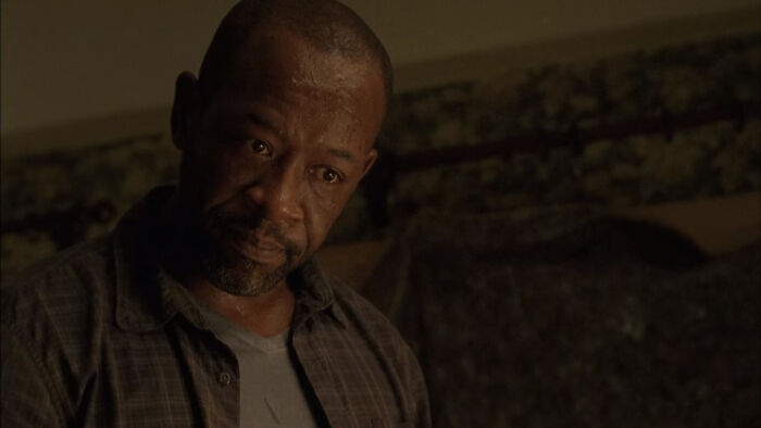 Morgan Jones looking down