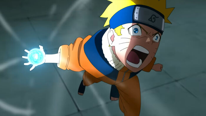 Naruto angry using rasengan from Naruto