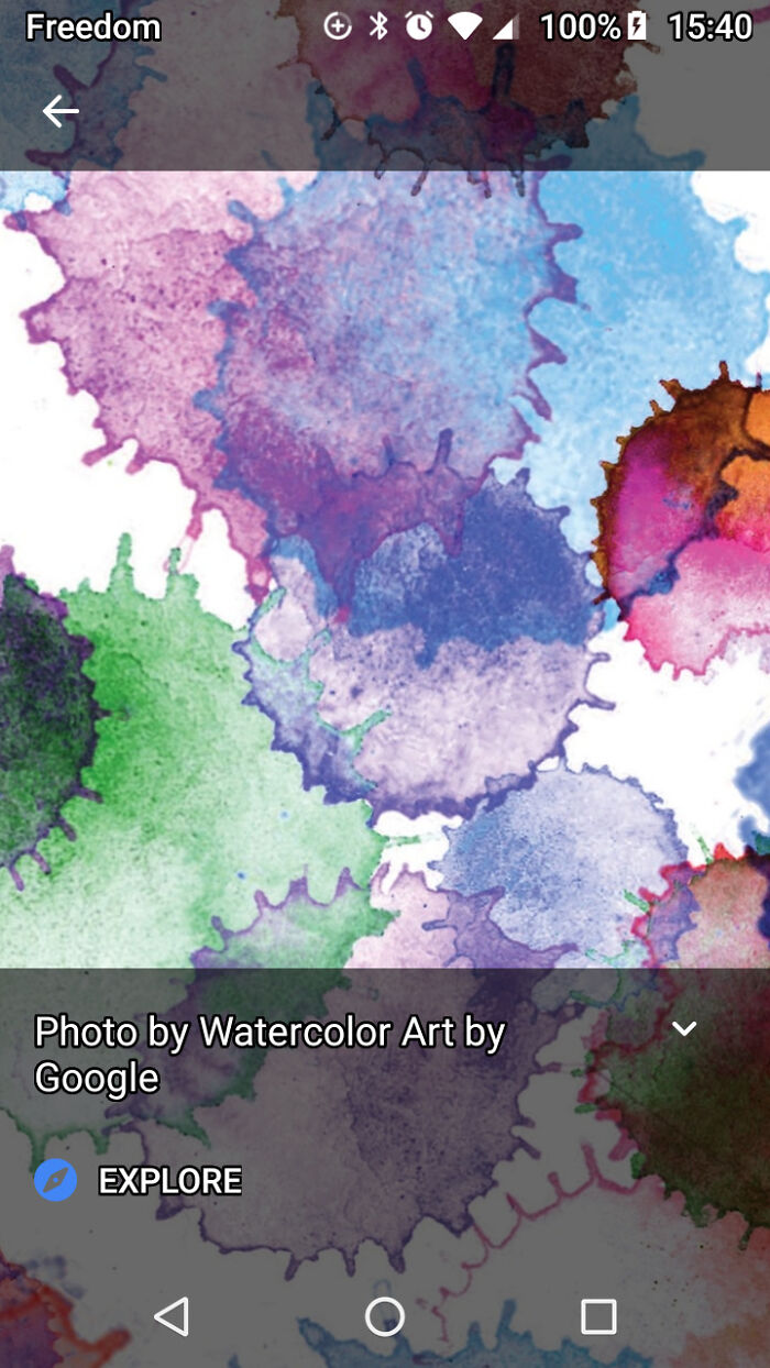 Watercolor Art By Google; It Matches All My Apps