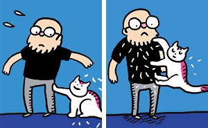 This Talented Dutch Illustrator Creates Feel-Good Comics About His Cat’s Adventures (70 Pics)