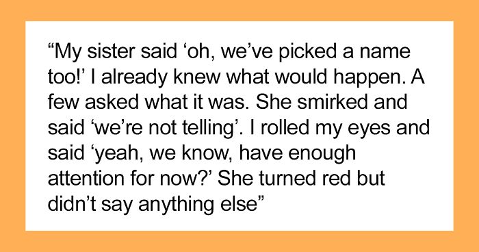 Sister Tries To Steal Woman’s Baby Shower Thunder, Gets Politely Told To Shut It