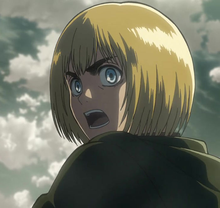 Armin Arlert angry