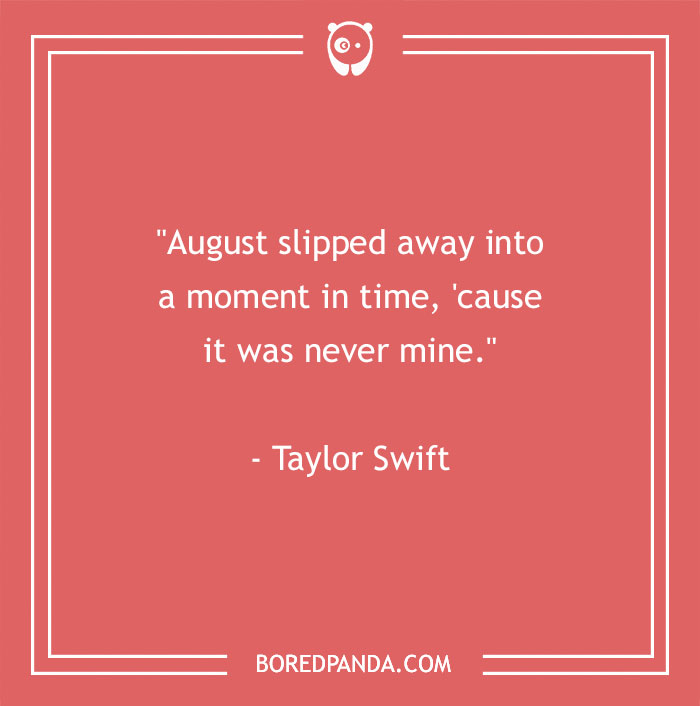 Taylor Swift About Time Passing By 