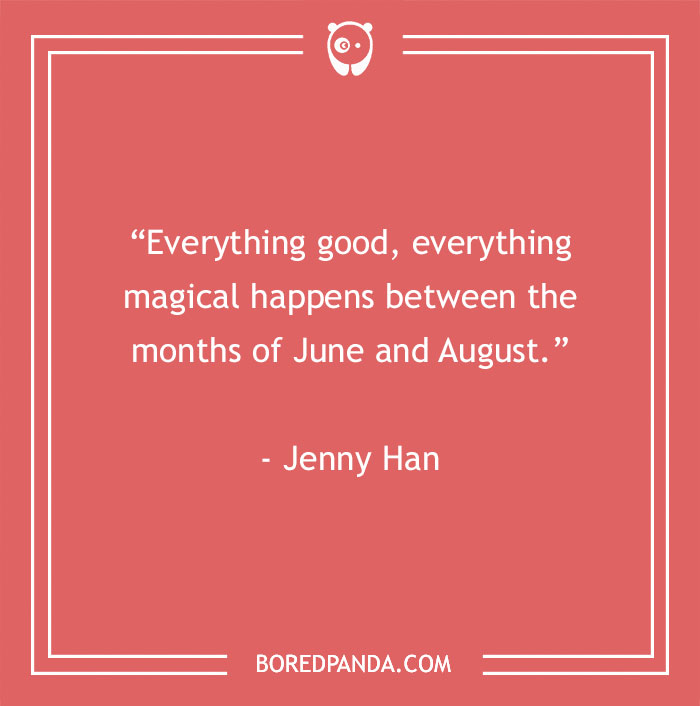 Jenny Han About Magical Things Happening In Summer 