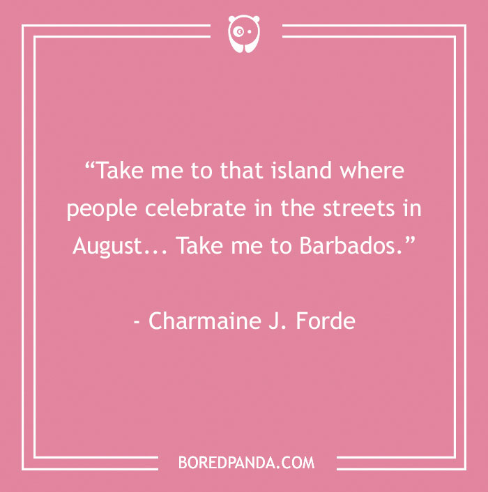 Charmaine J. Forde About People Celebrating August 