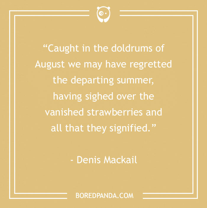 Denis Mackail About Summer Departing 