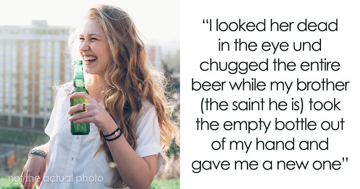 Woman Looks Aunt “Dead In The Eye” And Chugs Beer After Being Told She Needed To Watch The Kids