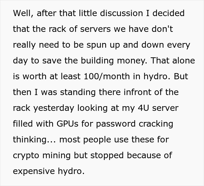 Landlord Denies $400 Refund For Repairs, IT Guy Amps Up His Machinery So It Costs Him $500/Month Landlord Denies $400 Refund For Repairs, IT Guy Amps Up His Machinery So It Costs Him $500/Month