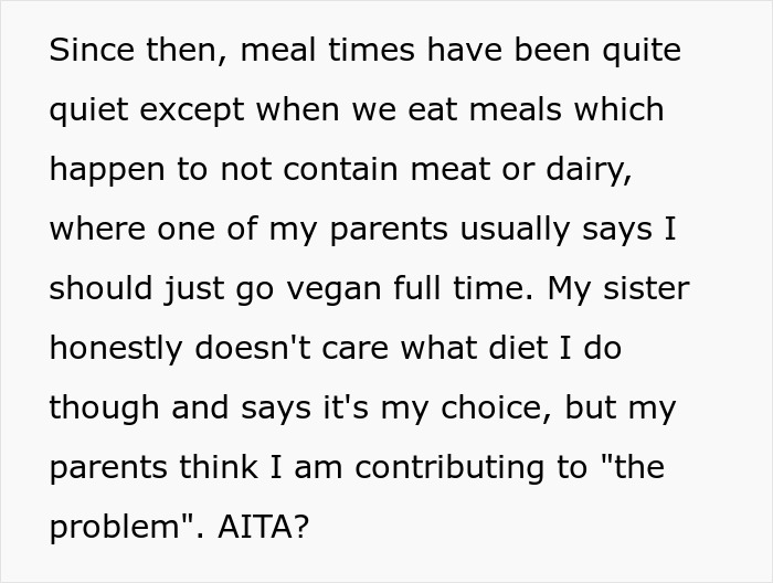 Guy Refuses To Go Vegan As Entire Family Does, Gets Hate For It Guy Refuses To Go Vegan As Entire Family Does, Gets Hate For It
