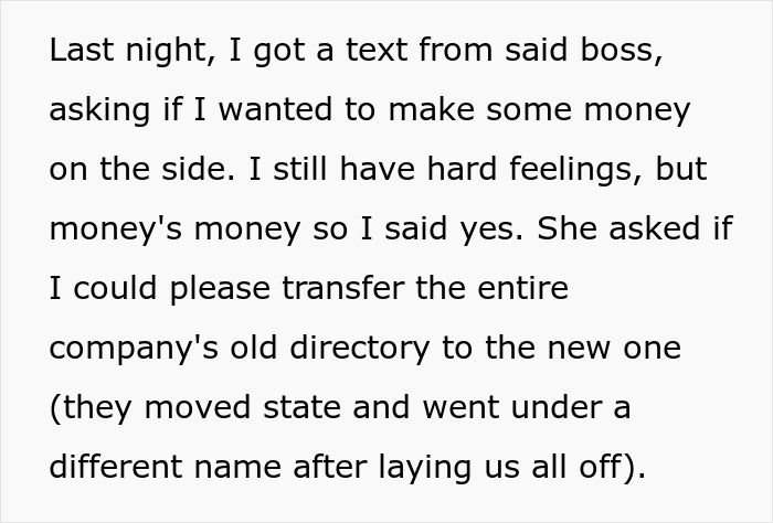 Person Gets Axed 30 Mins Before Clocking Out, A Year Later Is Offered Cash To Get Back Vital Files Person Gets Axed 30 Mins Before Clocking Out, A Year Later Is Offered Cash To Get Back Vital Files