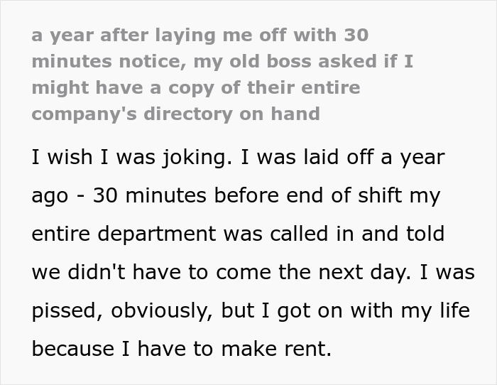 Person Gets Axed 30 Mins Before Clocking Out, A Year Later Is Offered Cash To Get Back Vital Files