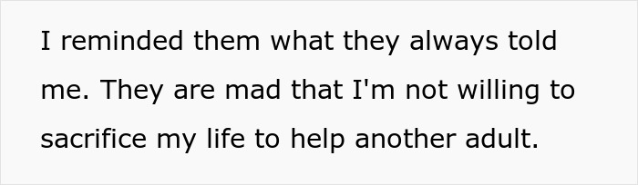 Person Refuses To Help Their ‘Golden’ Child’ Brother As They Had To Make It All On Their Own Person Refuses To Help Their ‘Golden’ Child’ Brother As They Had To Make It All On Their Own
