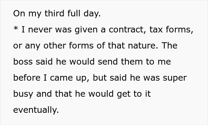 Guy Starts A New Job, So Much Wrong Goes On In The First 3 Days, He Quits Before It Gets Worse Guy Starts A New Job, So Much Wrong Goes On In The First 3 Days, He Quits Before It Gets Worse