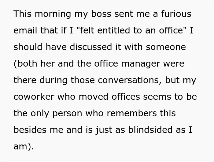 Worker Realizes How Lowly They’re Regarded After Getting Humiliated Over A Better Office Desk Worker Realizes How Lowly They’re Regarded After Getting Humiliated Over A Better Office Desk