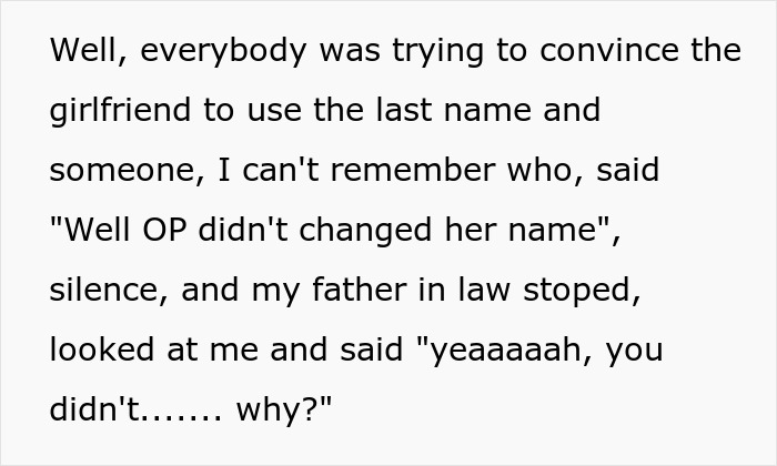 “You Could Hear A Pin Drop”: Wife Calls In-Laws’ Last Name ‘Boring’ Without Thinking Before Speaking “You Could Hear A Pin Drop”: Wife Calls In-Laws’ Last Name ‘Boring’ Without Thinking Before Speaking