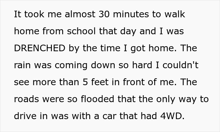 11 Y.O. Walks Home In A Hurricane After Dad Tells Him Off For Calling Sitter To Pick Him Up 11 Y.O. Walks Home In A Hurricane After Dad Tells Him Off For Calling Sitter To Pick Him Up