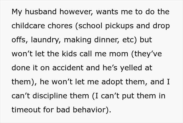 Man Freaks Out When Kids Call His Wife ‘Mom’, She Realizes That He Wants A Nanny, Asks For Divorce Man Freaks Out When Kids Call His Wife ‘Mom’, She Realizes That He Wants A Nanny, Asks For Divorce
