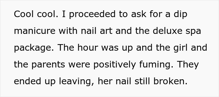 Poster Receives Mixed Reactions After Sharing How They Taught Entitled Nail Salon Clients A Lesson Poster Receives Mixed Reactions After Sharing How They Taught Entitled Nail Salon Clients A Lesson