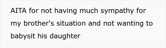 Guy Discovers His Niece On His Doorstep After Clearly Refusing To Babysit Her 