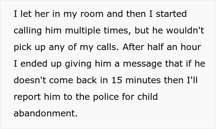 Guy Discovers His Niece On His Doorstep After Clearly Refusing To Babysit Her 