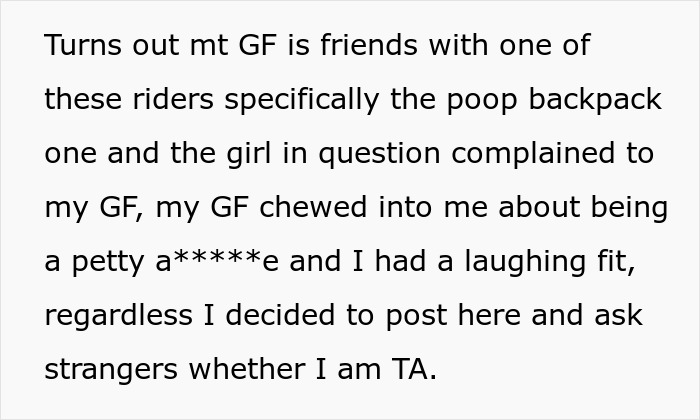 Entitled Horse Rider Made To Literally Scoop Horse Dung Into Her Backpack After Being Caught By Landowner