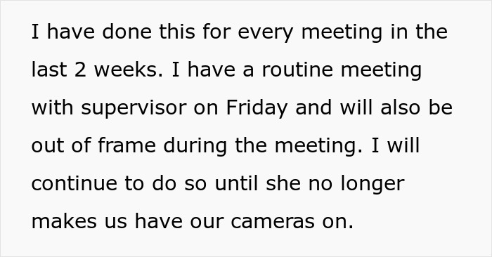 Boss Asks For Cameras To Be On And Full Engagement During Online Meets, One Worker “Delivers”