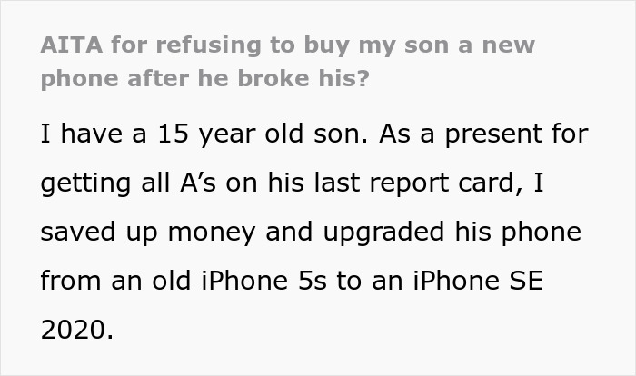 15 Y.O. Breaks New Phone To “Look Cool”, Is Upset When Parents Give Him A Flip Phone To Replace It