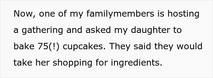 Relative Thinks 9-Year-Old “Shouldn’t Expect Payment” For 75 Cupcakes, Gets Called Out By Mom Relative Thinks 9-Year-Old “Shouldn’t Expect Payment” For 75 Cupcakes, Gets Called Out By Mom
