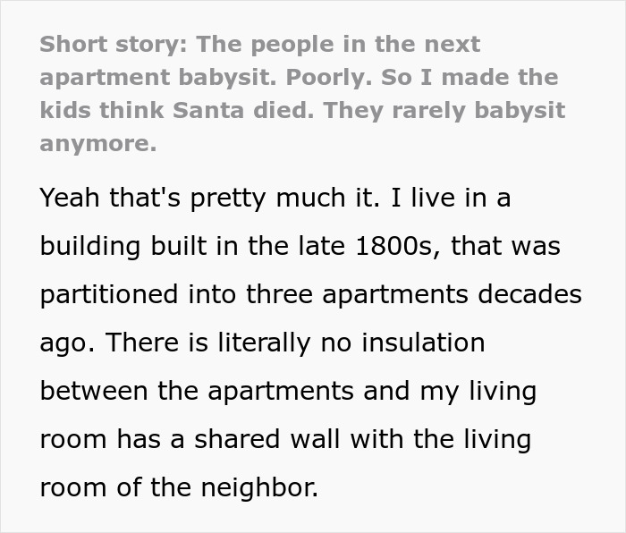 Woman Bears Kids Next Door Screaming For Two Years, Ruins Their Day By Screaming That Santa Died Woman Bears Kids Next Door Screaming For Two Years, Ruins Their Day By Screaming That Santa Died