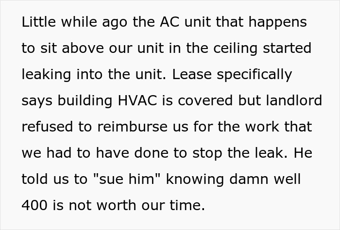 Landlord Denies $400 Refund For Repairs, IT Guy Amps Up His Machinery So It Costs Him $500/Month Landlord Denies $400 Refund For Repairs, IT Guy Amps Up His Machinery So It Costs Him $500/Month