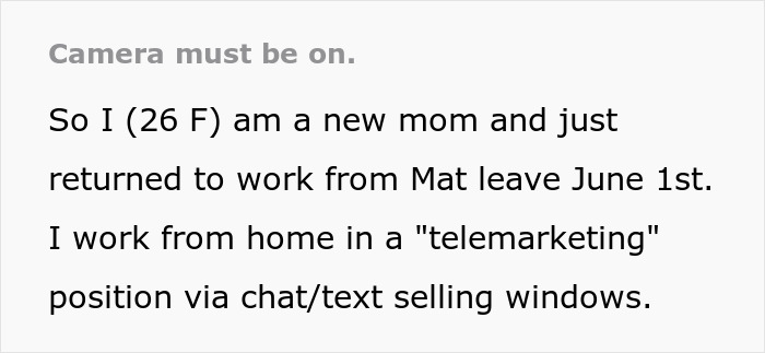 Boss Asks For Cameras To Be On And Full Engagement During Online Meets, One Worker “Delivers”