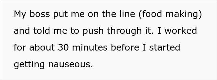 Teenager Maliciously Complies With Manager’s Request To Come Into Work While Sick, Throws Up